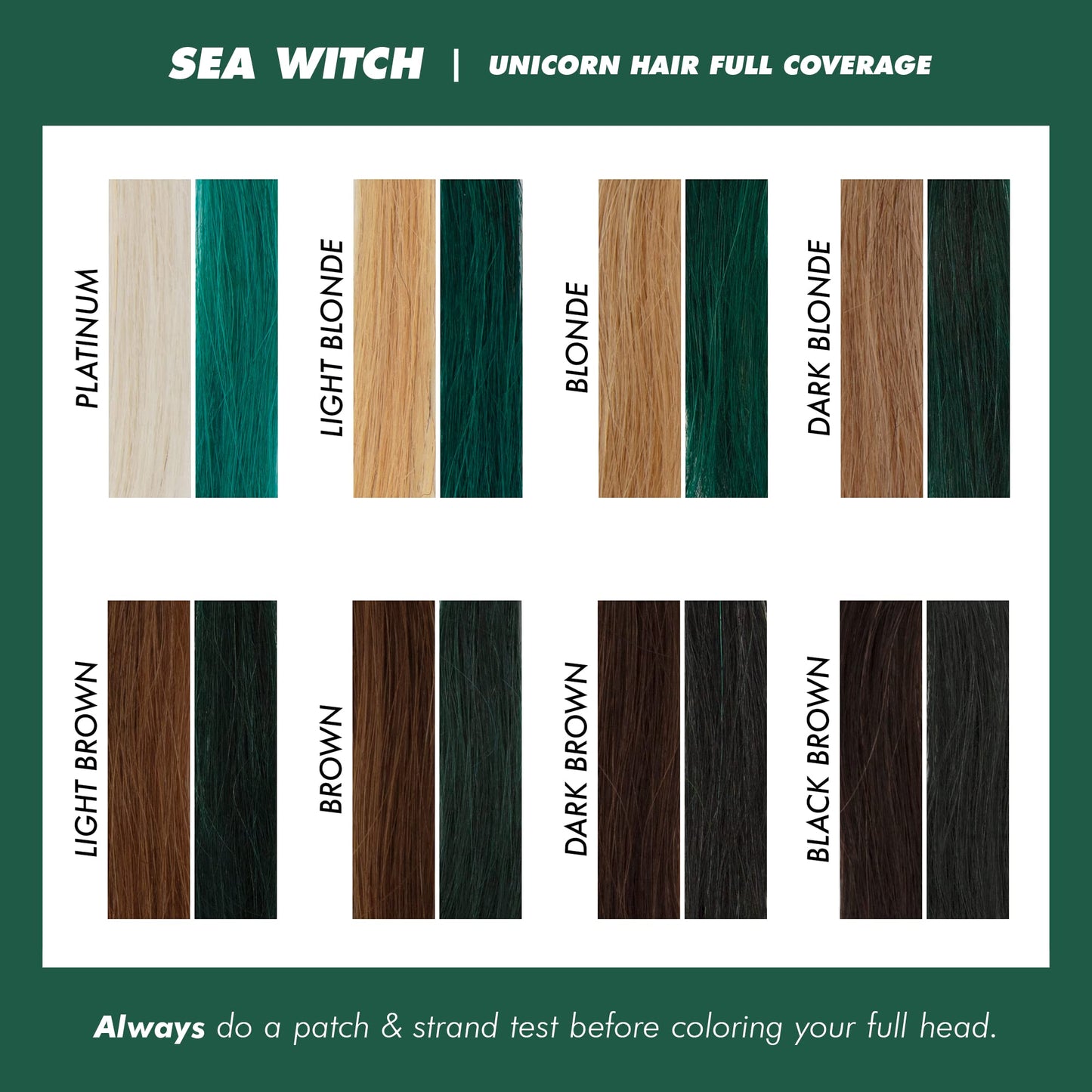 Lime Crime Unicorn Hair Dye Full Coverage, Sea Witch (Rich Teal) - Vegan and Cruelty Free Semi-Permanent Hair Color Conditions & Moisturizes