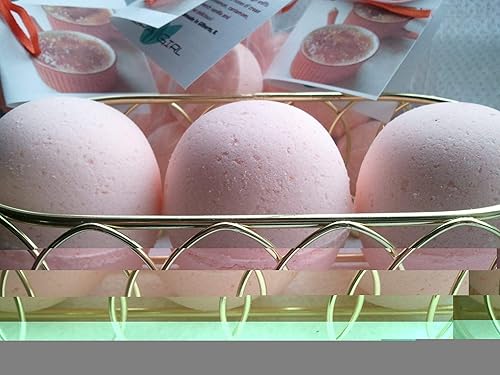 Spa Pure GEORGIAPEACH Bath Bombs: 3 XL Bath Bombs, Natural, Handmade in The USA with Shea, Mango & Cocoa Butter, Ultra Moisturizing, Large 5+ Oz Each…