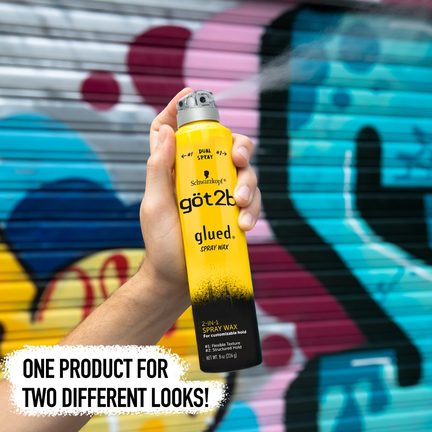 Got 2B Glued Spray Wax 2-In-1 8 Ounce (Pack of 2)