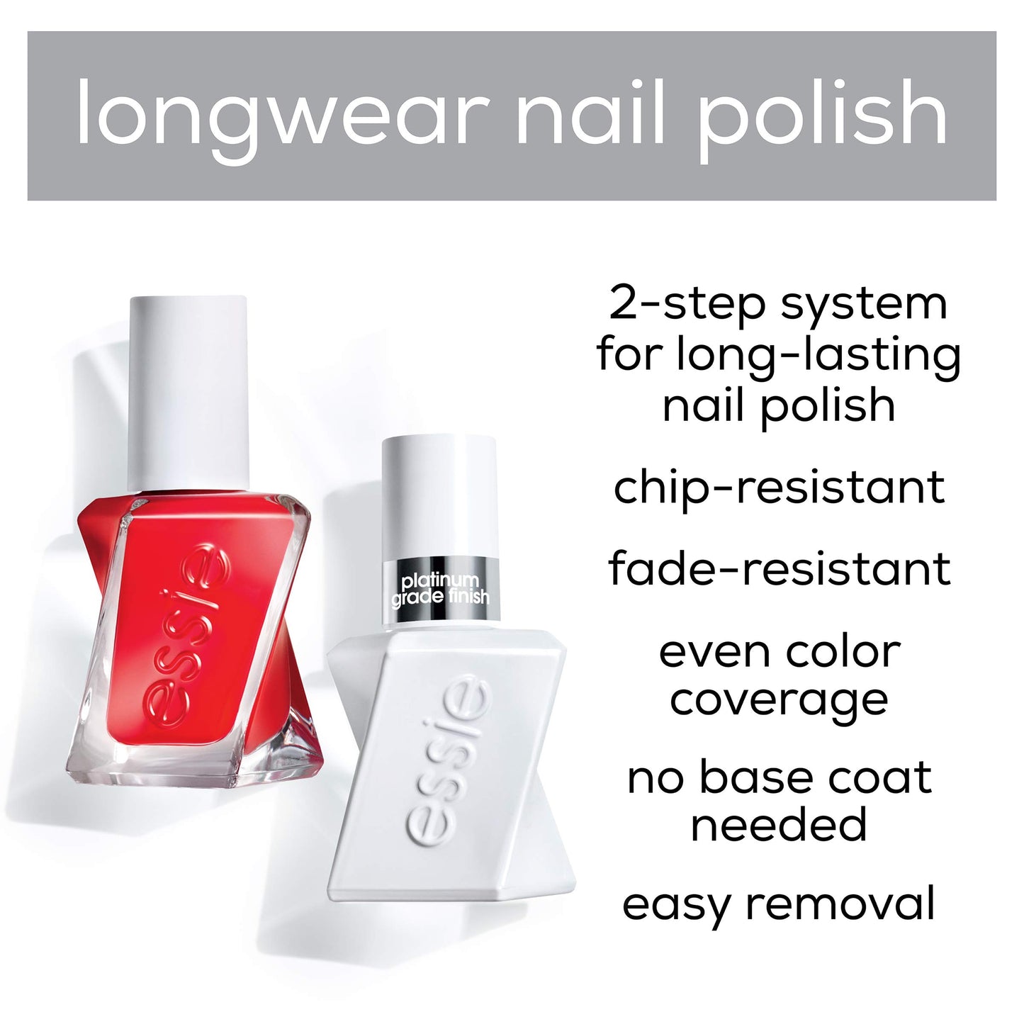 essie Gel Couture 2-Step Longwear Nail Polish, Lace Is More, 0.46 fl. oz.