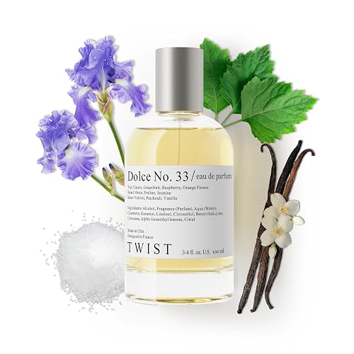 Twist Dolce No. 33 - Eau De Parfum Inspired by La V. E. Belle, Long-Lasting Perfume For Women, Gourmand & Floral, Vegan, Clean Ingredients, Fragrance