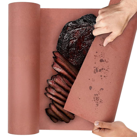 Pink Butcher Paper Roll 18"x175' Food-Grade Peach Paper for BBQ, Smoking & Grilling Meat, USA Made, Unbleached, Uncoated & Unwaxed