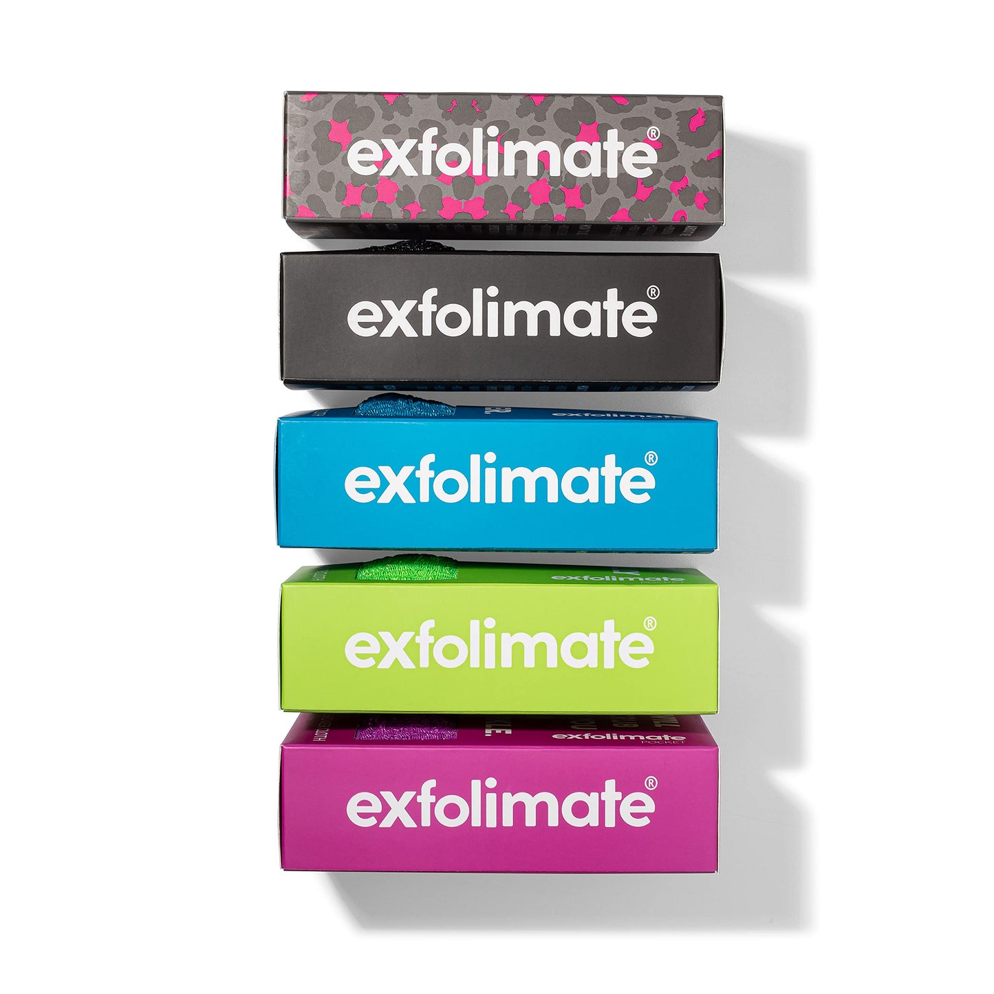 ExfoliMATE | Magic Exfoliating Shower Cloth Gently Removes Dead Skin for a Youthful Clear Complexion (Pocket 2.0, Aqua)