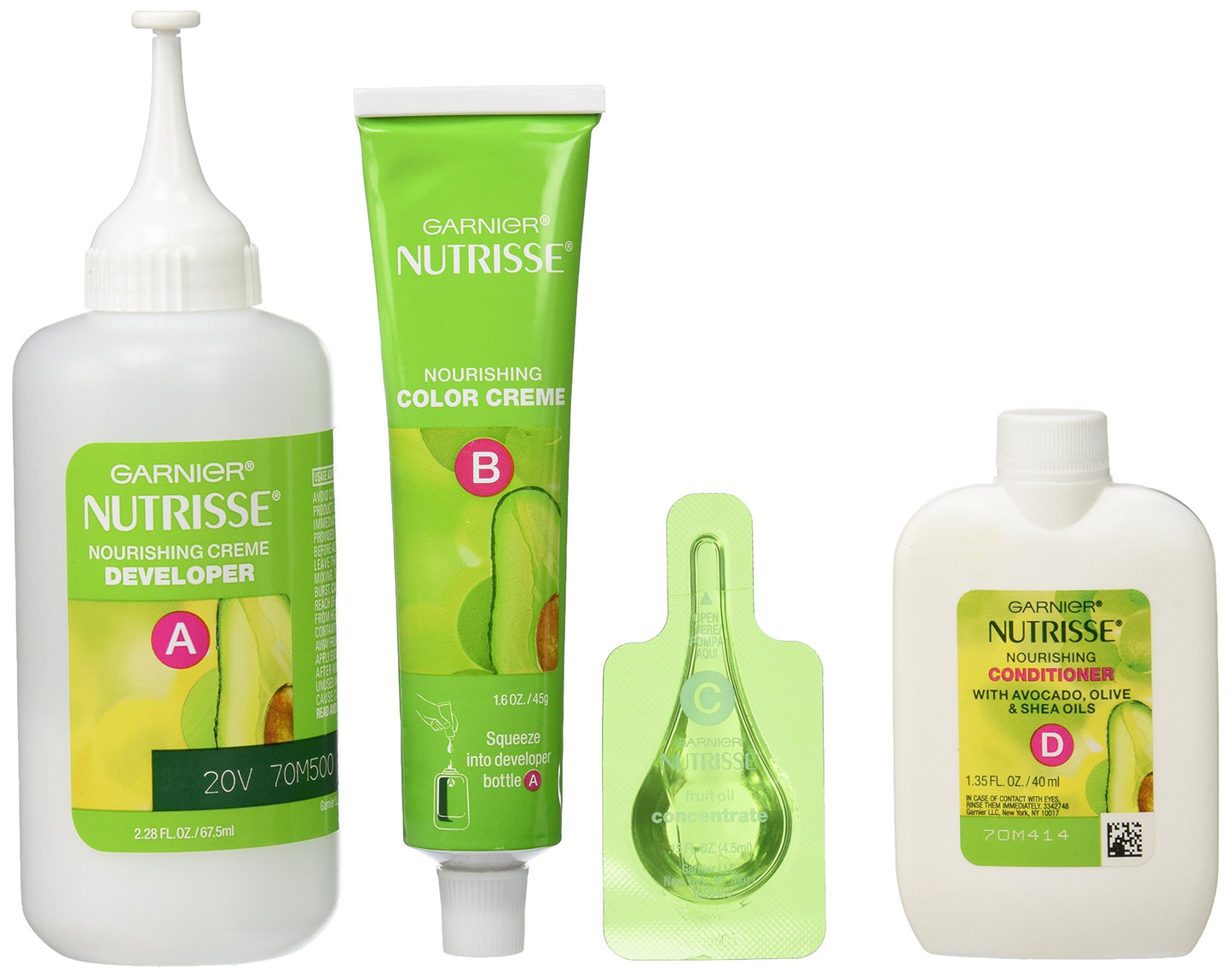 Garnier Nutrisse Nourishing Color Creme, 43 Dark Golden Brown (Cocoa Bean) (Packaging May Vary)
