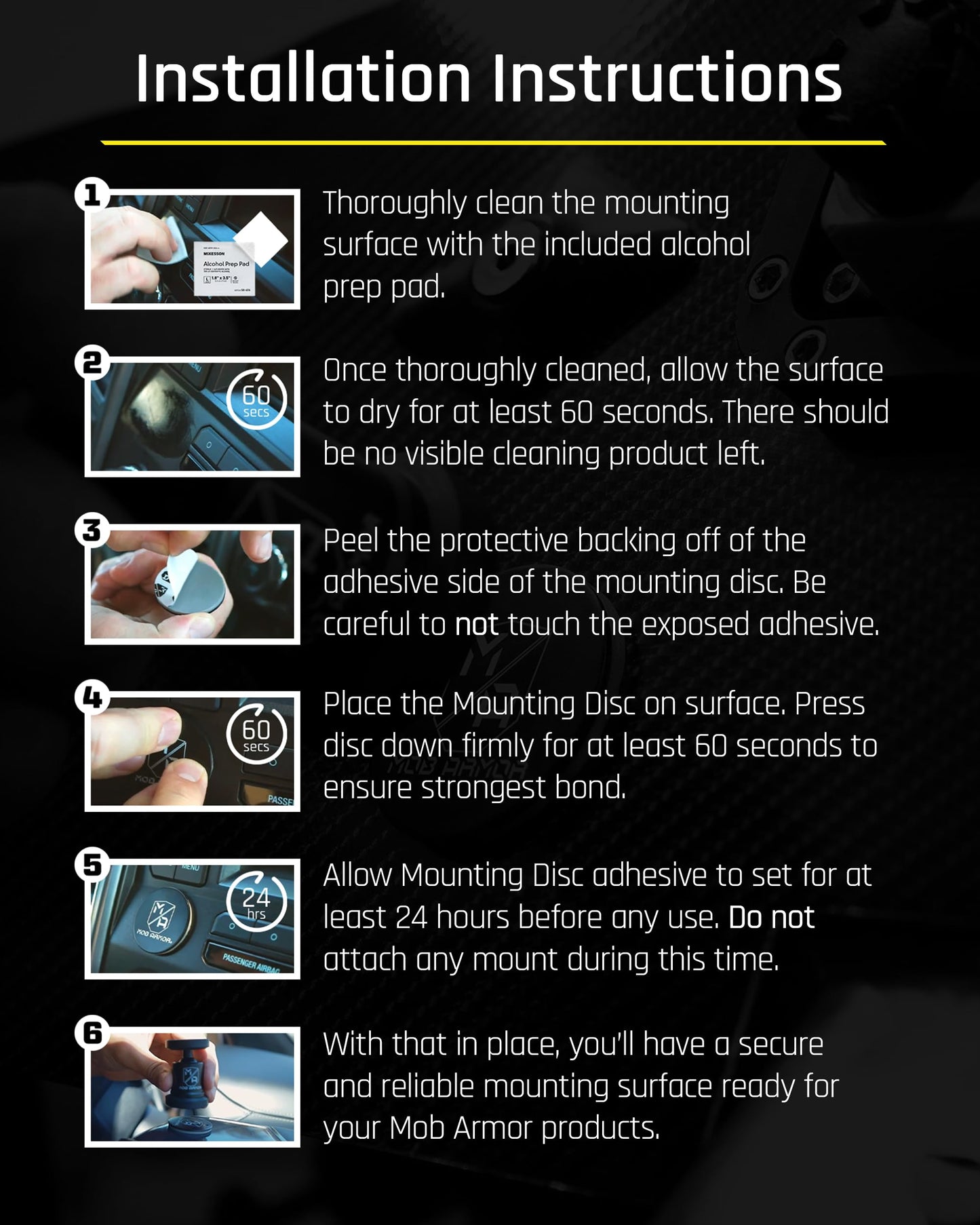 Mob Armor Magnetic Phone Mount Plates - Strong Adhesive Steel Discs for MobNetic Maxx & Mob Magnetic Car Mounts, Compatible with Phone Magnet Plates…