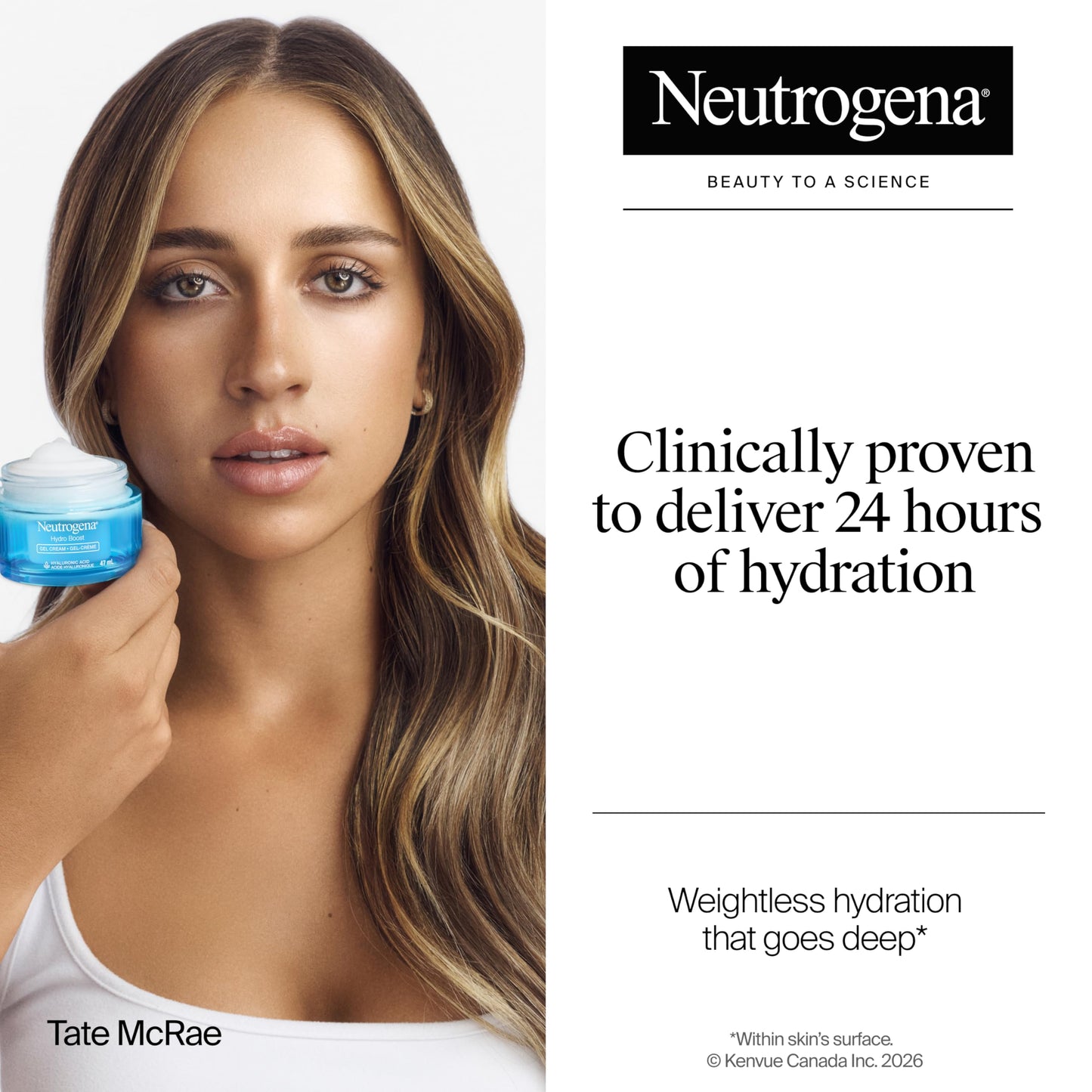 Neutrogena Hydro Boost Gel Cream with Hyaluronic Acid, All-day hydration for Face and Neck, Oil Free and won’t clog pores, 1.6 oz