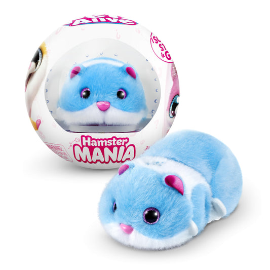 Pets Alive Hamstermania (Blue) by ZURU Hamster, Electronic Pet, 20+ Sounds Interactive, Hamster Ball Toy for Girls and Children