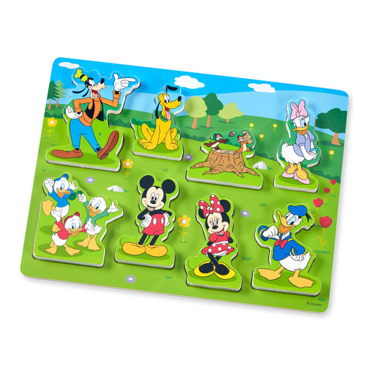 Melissa & Doug Disney Mickey Mouse Clubhouse Wooden Chunky Puzzle (8 pcs)