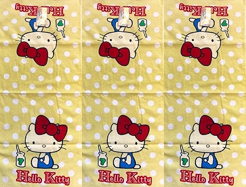 SANRIO 3 PC Hello Kitty Decorative Collection Children Hand Towel'