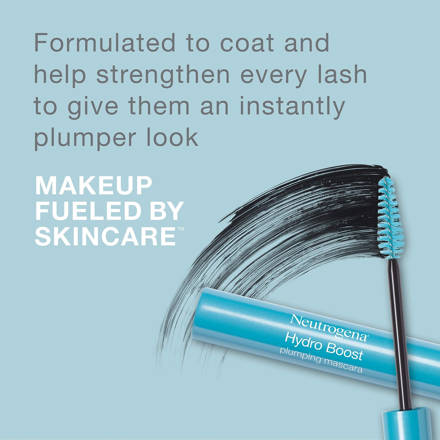 Neutrogena Hydro Boost Plumping Mascara Enriched with Hydrating Hyaluronic Acid, Vitamin E, and Keratin for Dry or Brittle Lashes, Black/Brown 03,.21