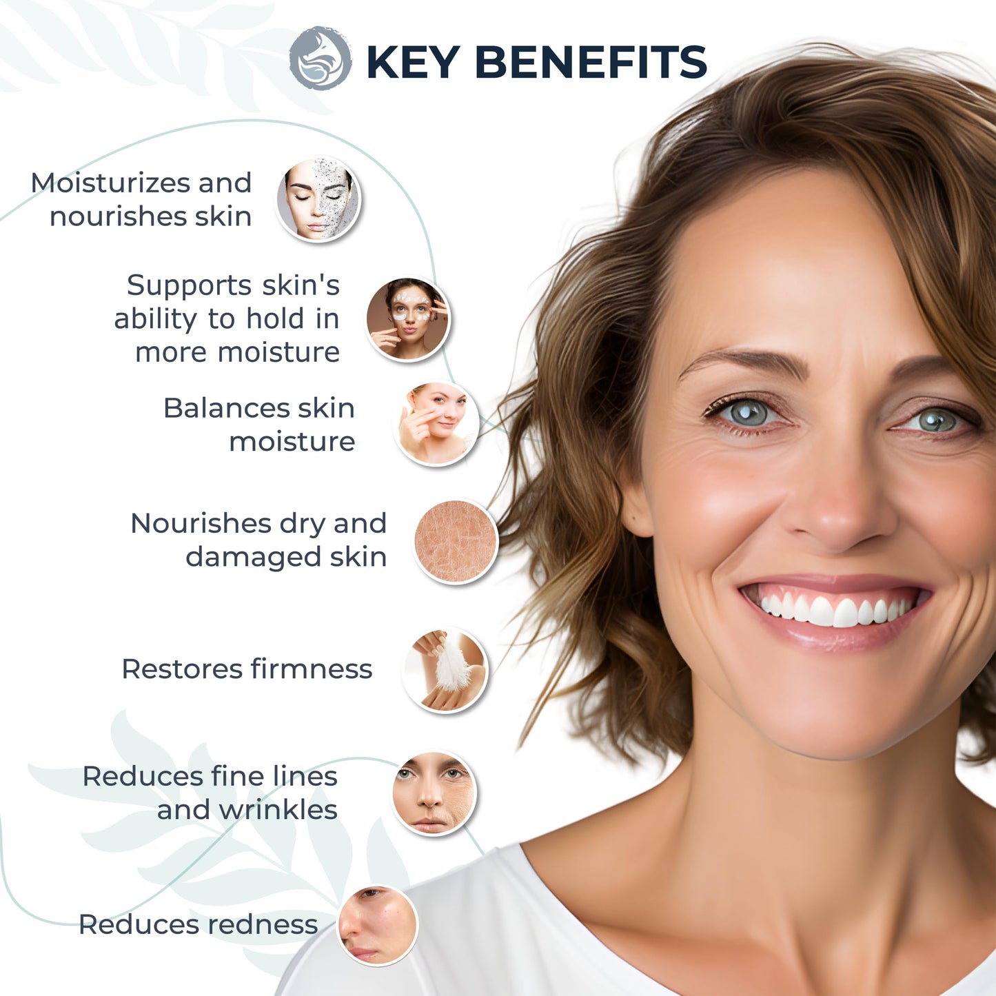 Hyaluronic Acid Face Serum - Hydrating Anti Wrinkle Anti Aging Facial Serum - With Vitamin C and E, Green Tea, Jojoba Oil - Natural and Organic - 1