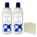 Bath & Body Works Gingham 2 Pack Moisturizing Conditioner Bundle with a Natural Oats Sample Soap