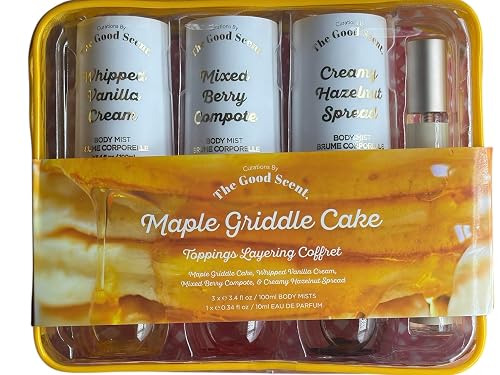 Curations by the Good Scent Maple Griddle Cake Body Mists Toppins Layering Coffret