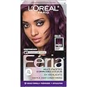 L’Oreal Paris Feria Midnight Bold Multi-Faceted Permanent Hair Dye, One-Step Hair Color Kit for Dark Hair, No Bleach Required, Orchid Glow