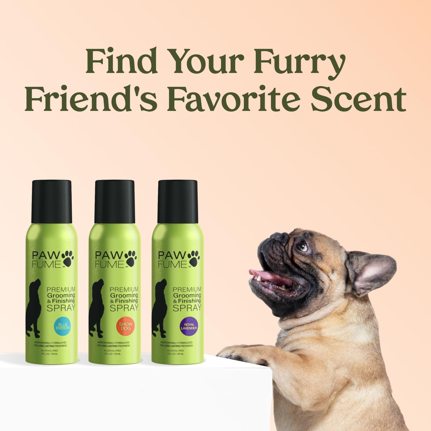 PAWFUME Dog Cologne Spray, Long Lasting Fresh Scent, Hypoallergenic, Alcohol-Free, Detangling & Moisturizing, Salon Quality
