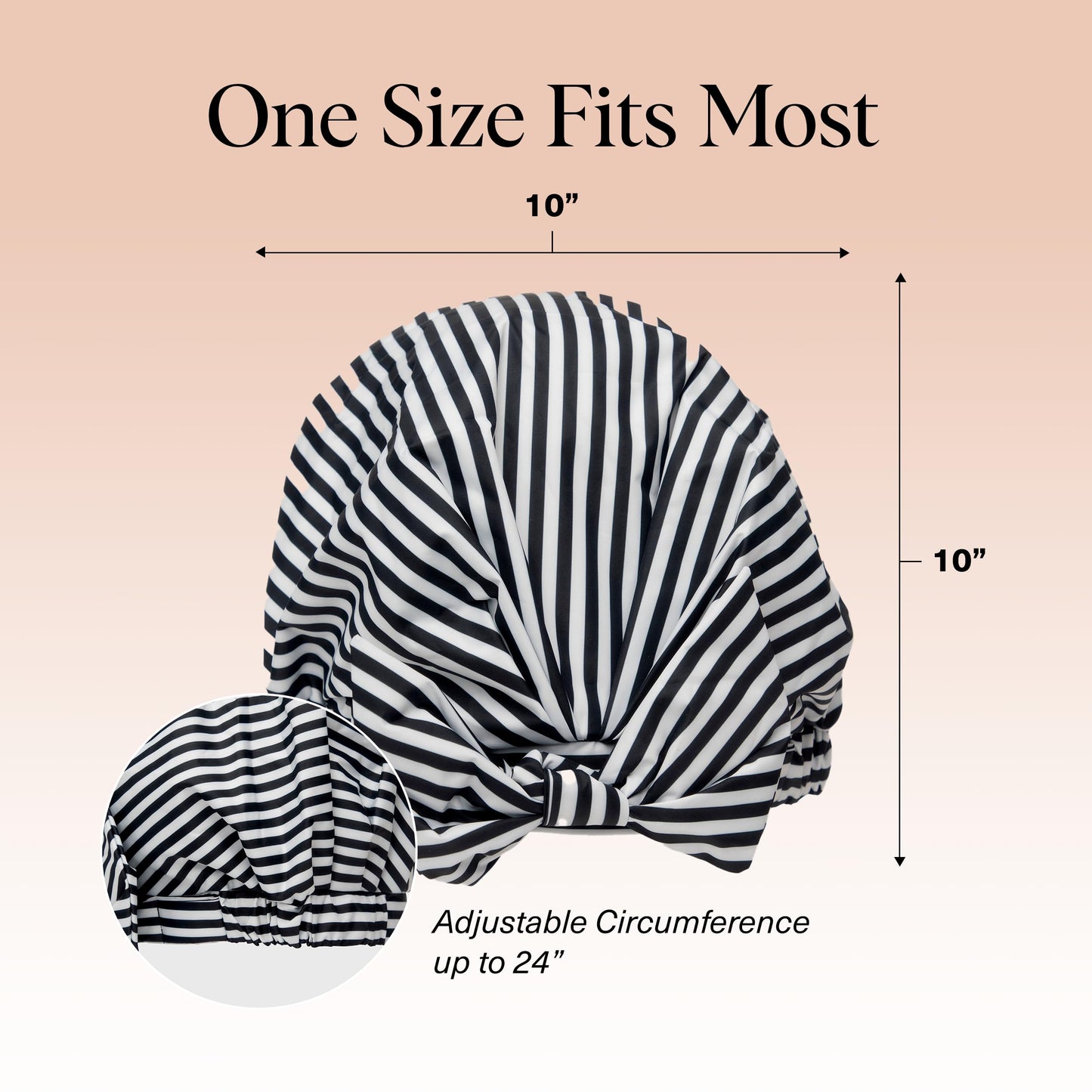 Kitsch Luxury Shower Caps for Women Reusable Waterproof - Large Shower Cap for Women and Men, Non-slip, Quick-dry Hair Cap for Long & Short Hair