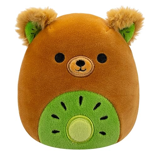 Squishmallows Original 5-Inch Mitchard Kiwi Bear - Official Jazwares Plush