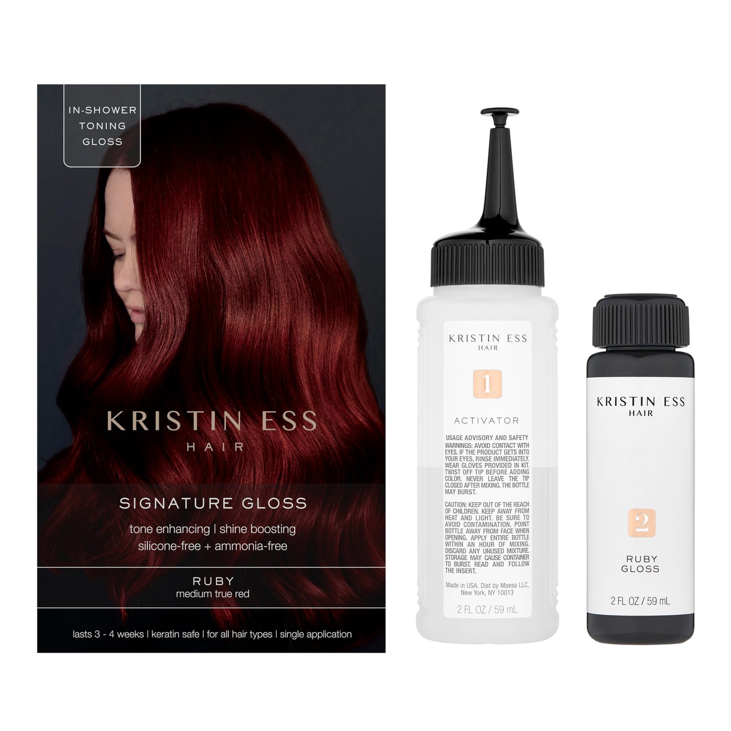 Kristin Ess The One Signature Hair Gloss - Ruby: Medium True Red
