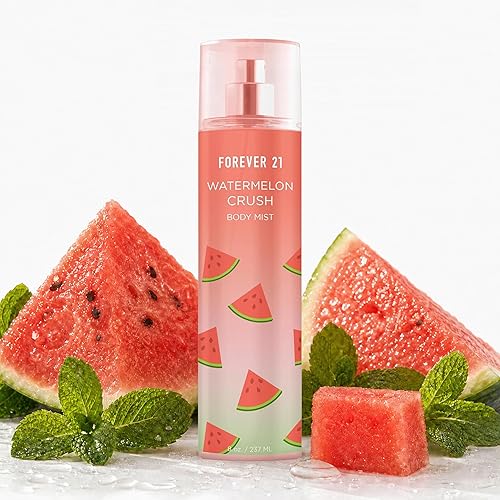 Forever 21 Watermelon Crush Body Spray Mist | Lightweight & Refreshing Everyday Scent | Sweet Body Spray with Fresh Sliced Watermelon Top Notes