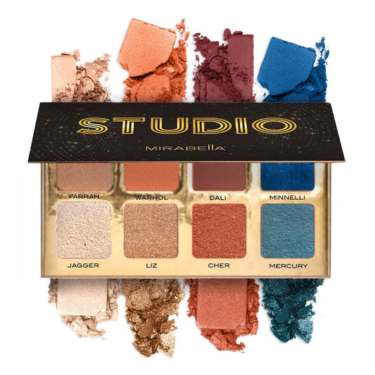 Mirabella Studio Makeup Eyeshadow Palette - Highly Pigmented Matte & Shimmer Shades. Long-Lasting - Professional-Grade Talc-Free, Gluten-Free…