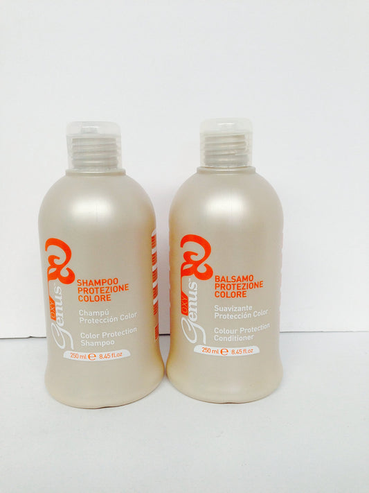 Genus Color Protection Shampoo 8.45 Oz and Color Protection Conditioner 8.45 Oz *Free Starry Sexy Kiss Lip Plumping 10 Ml* Beauty & Personal Care Genus