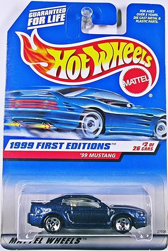 Hot Wheels 1999: First Editions : '99 Mustang 1/64 scale (2 of 26 Collector #909)