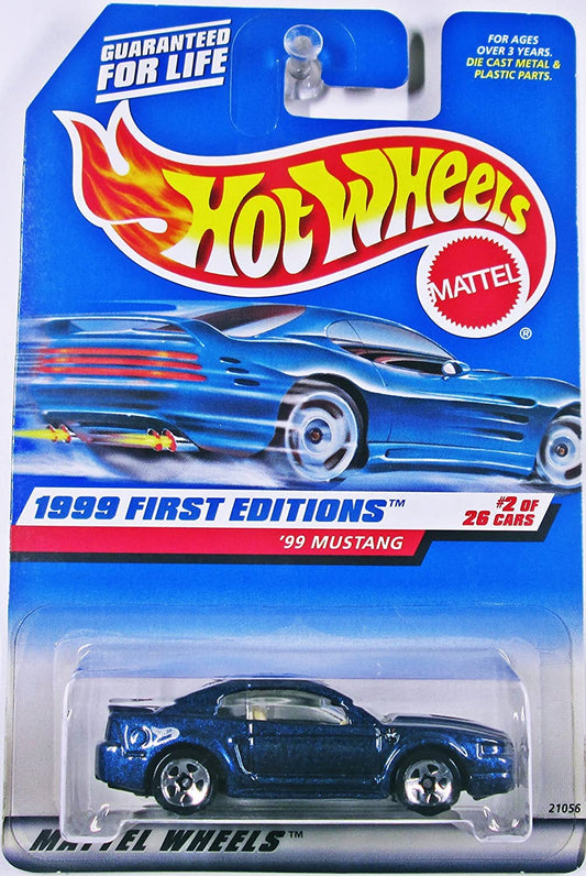 Hot Wheels 1999: First Editions : '99 Mustang 1/64 scale (2 of 26 Collector #909)