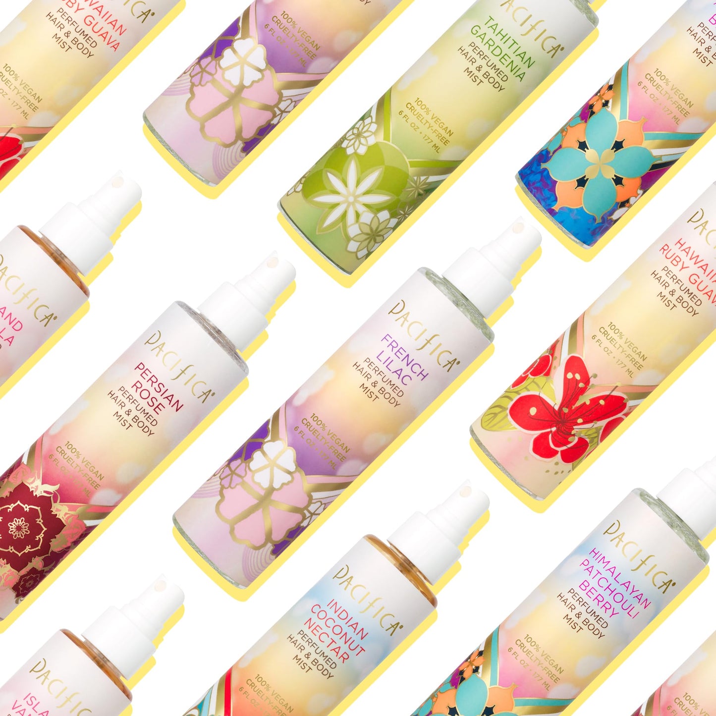Pacifica Beauty Himalayan Patchouli Berry Hair & Body Mist, Fragrance, Perfume Body Spray, Grapefruit, Sweet Gourmand, Vegan, 6 fl oz (1 Count)