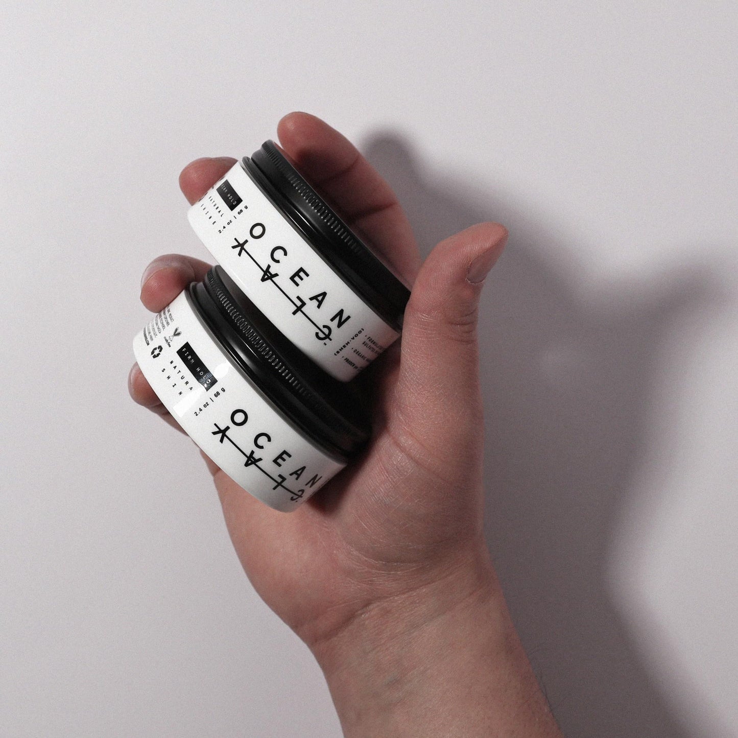 (SHEH•VOO) OC DUO Kit - (2) Ocean Clay's - Premium Men's Hair Styling Clay (2.4 oz Each)