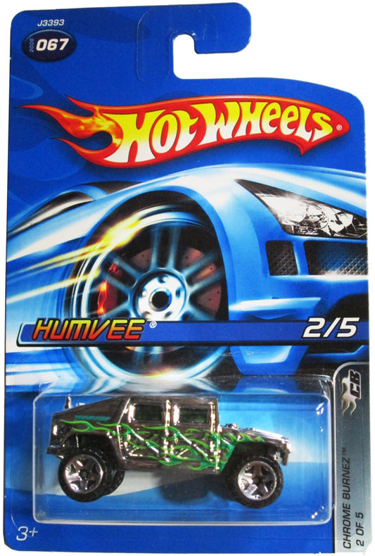 Hot Wheels 2006-067 Chrome Burnez 2/5 Humvee 1:64 Scale
