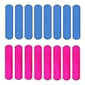 Transun Moo Mini Nail Files Bulk, 100 Pack 2 Inches Disposable Double Sided Emery Boards Manicure Pedicure Tools(1002)
