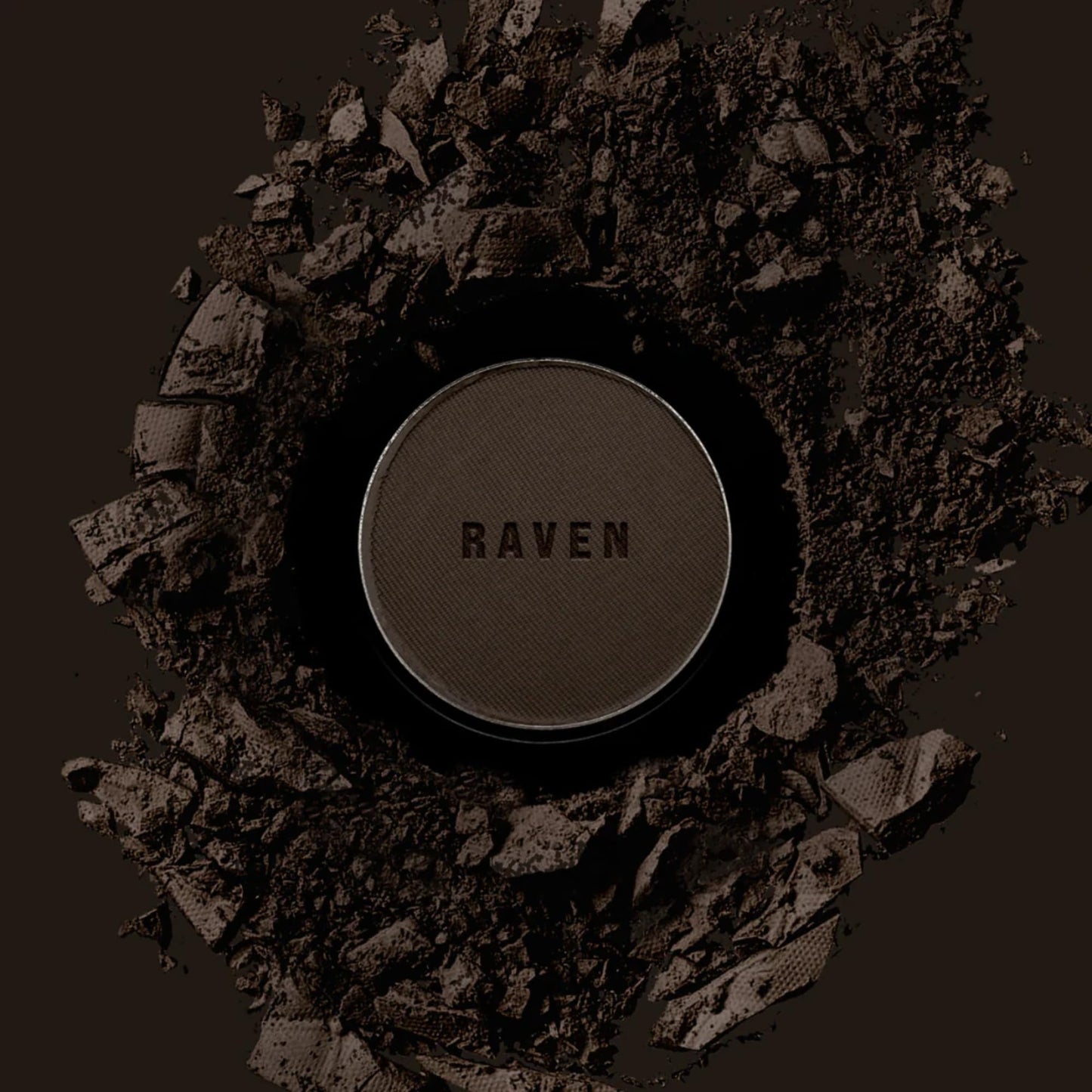 Joey Healy Luxe Brow Powder, Natural and Soft Definition Eyebrow Powder, Waterproof Brow Makeup Formula, Raven (Charcoal)