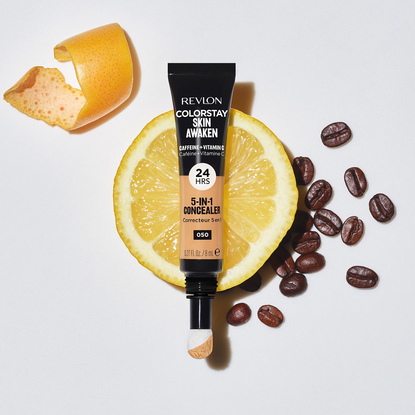 Revlon ColorStay Skin Awaken 5-in-1 Concealer, Lightweight, Creamy Longlasting Face Makeup with Caffeine & Vitamin C, For Imperfections, Dark Circles