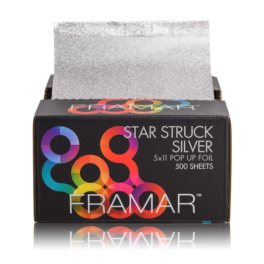 Framar Silver Hair Foils For Highlighting - Pop Up Hair Foil For Hair Highlighting, Highlight Foils For Hair, Aluminum Foil Sheets, Salon Foils Beauty & Personal Care FRAMAR