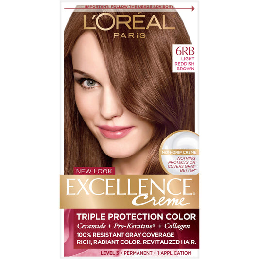 L'Oreal Paris Excellence Creme, 6RB Light Reddish Brown