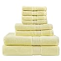 Madison Park 800GSM Bathroom Towel Set of 8 100% Cotton Bath Towel Set for Bathroom Luxurious Highly Absorbent 2 Bath Towels 2 Hand Towels 4…