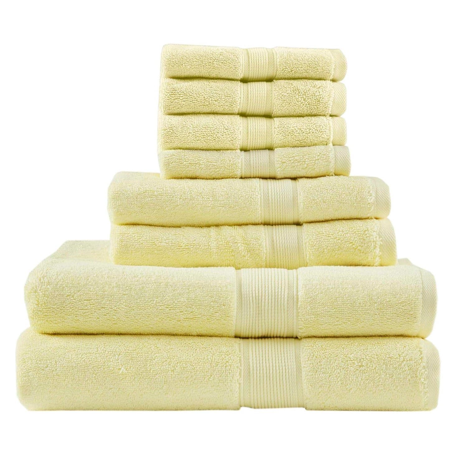 Madison Park 800GSM Bathroom Towel Set of 8 100% Cotton Bath Towel Set for Bathroom Luxurious Highly Absorbent 2 Bath Towels 2 Hand Towels 4…