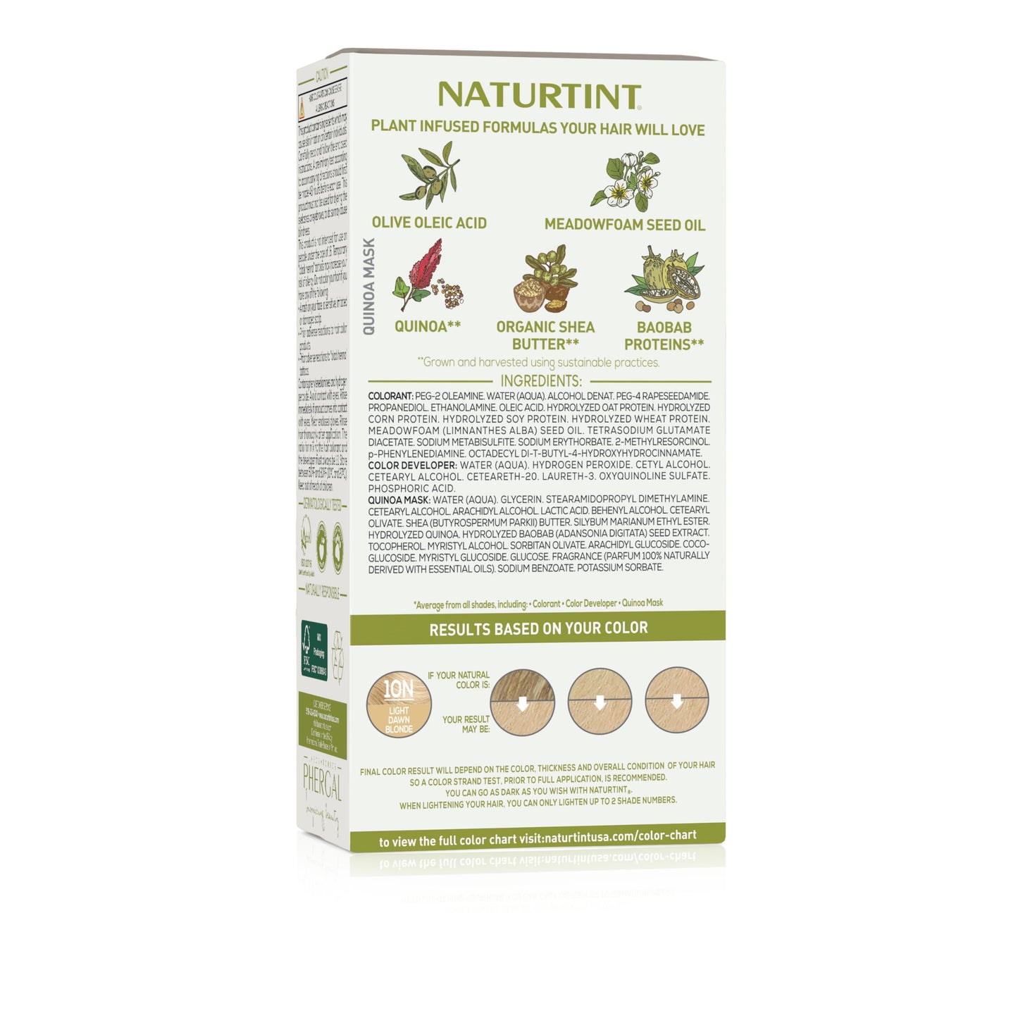 Naturtint 10N Light Dawn Blonde Permanent Hair Color (Pack of 1), Ammonia Free, Vegan, Cruelty Free, up to 100% Gray Coverage, Long Lasting Results