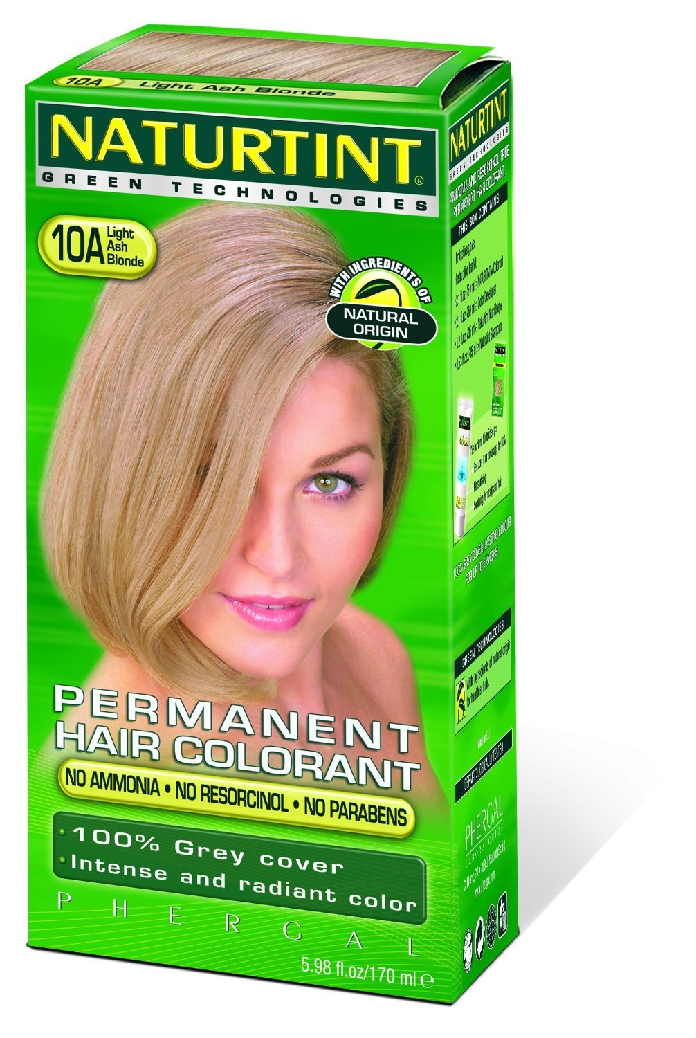 Naturtint Permanent Hair Color 10A Light Ash Blonde, 5.75 ounce - 3 Pack
