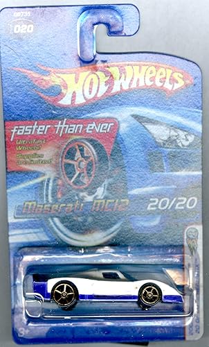 Hot Wheels 2005 First Editions Realistix Maserati MC12 White with FTE Wheels #020