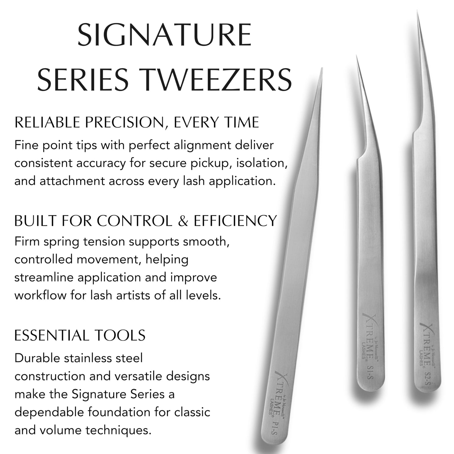 Xtreme Lashes Professional Curved S2-S Tweezer, 5.5 Inches (14 CM), Signature Series, Stainless Steel, Spring Tension, Precision Isolation Eyelash Beauty and Personal Care Xtreme Lashes
