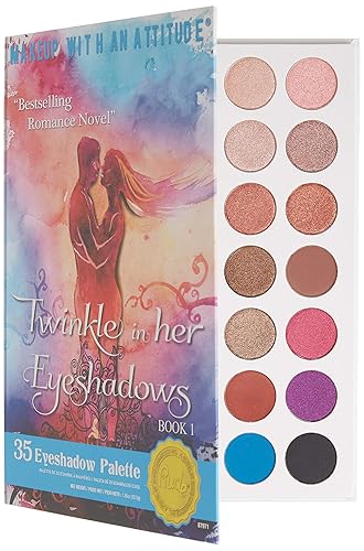 Rude Cosmetics Twinkle In Her 35 Eyeshadows Palette - Book 1 for Women - 1.34 oz Eye Shadow