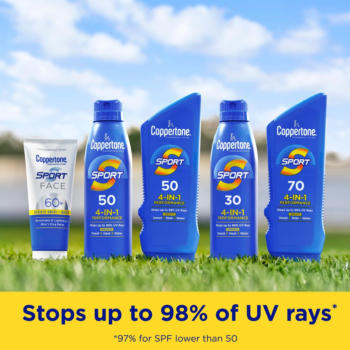 Coppertone SPORT Sunscreen Lotion Broad Spectrum SPF 50 (7 Fluid Ounce) (Packaging may vary)