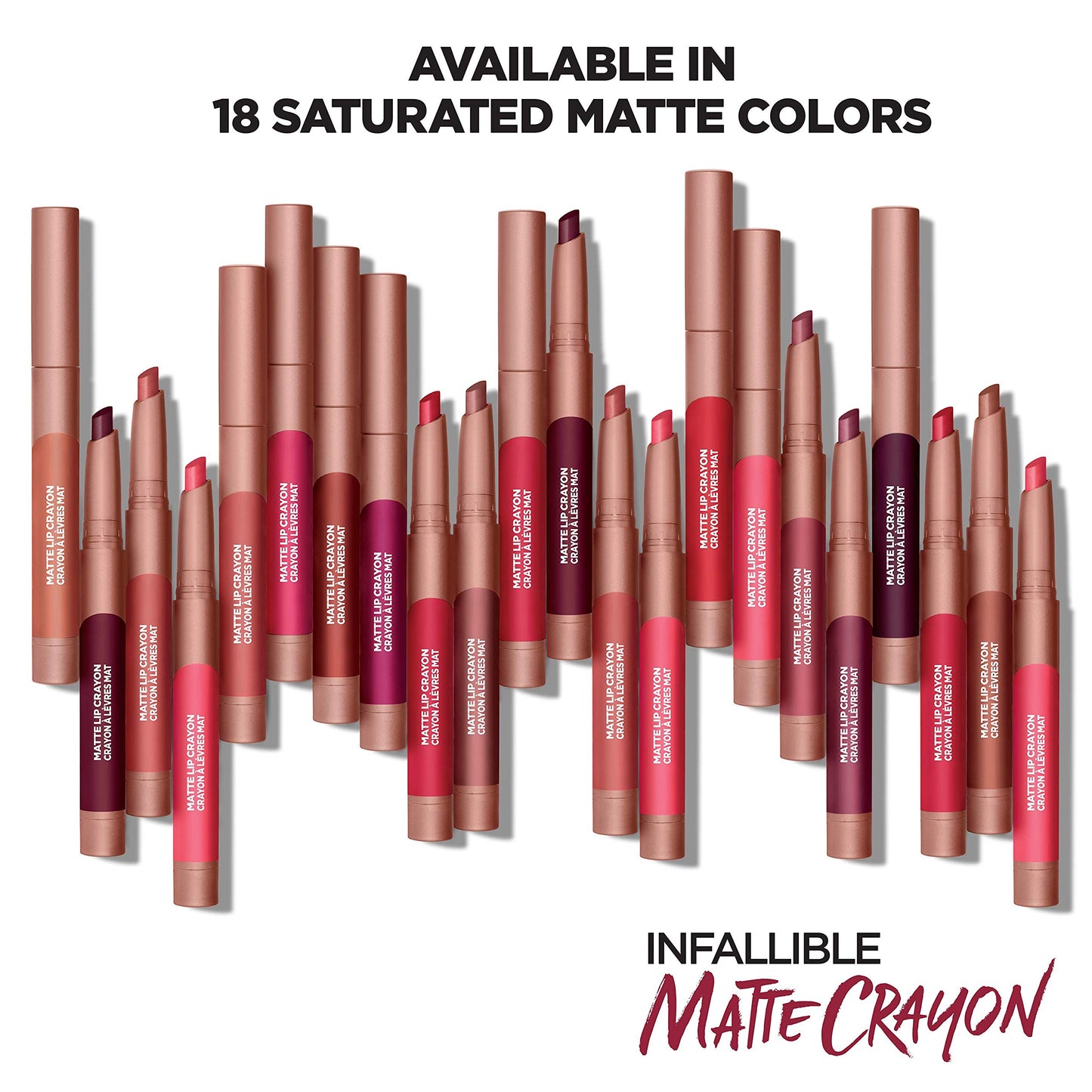 L’Oréal Paris Infallible Matte Lip Crayon, Lady Toffee (Packaging May Vary)