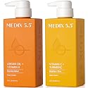 MEDIX Vitamin C Cream + Anti Aging Argan Oil Cream 2PC Skin Care Bundle | Moisturizer Body Cream & Face Lotion | Brightening Body Lotion For Women