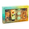 Fine Fragrance Body Mist & Body Splash Gift Set - Luxury Self-Care Combo for Women and Girls (Coconut, Cucumber, Mango Pear w/ Bath Fizzer, Bath Bomb)