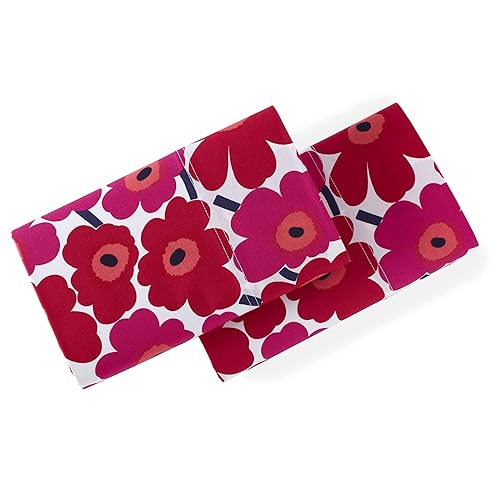 Marimekko - Pillowcase Set, Cotton Percale Bedding, Smooth & Cool Home Decor (Mini Unikko Red, Standard) Home & Kitchen MARIMEKKO