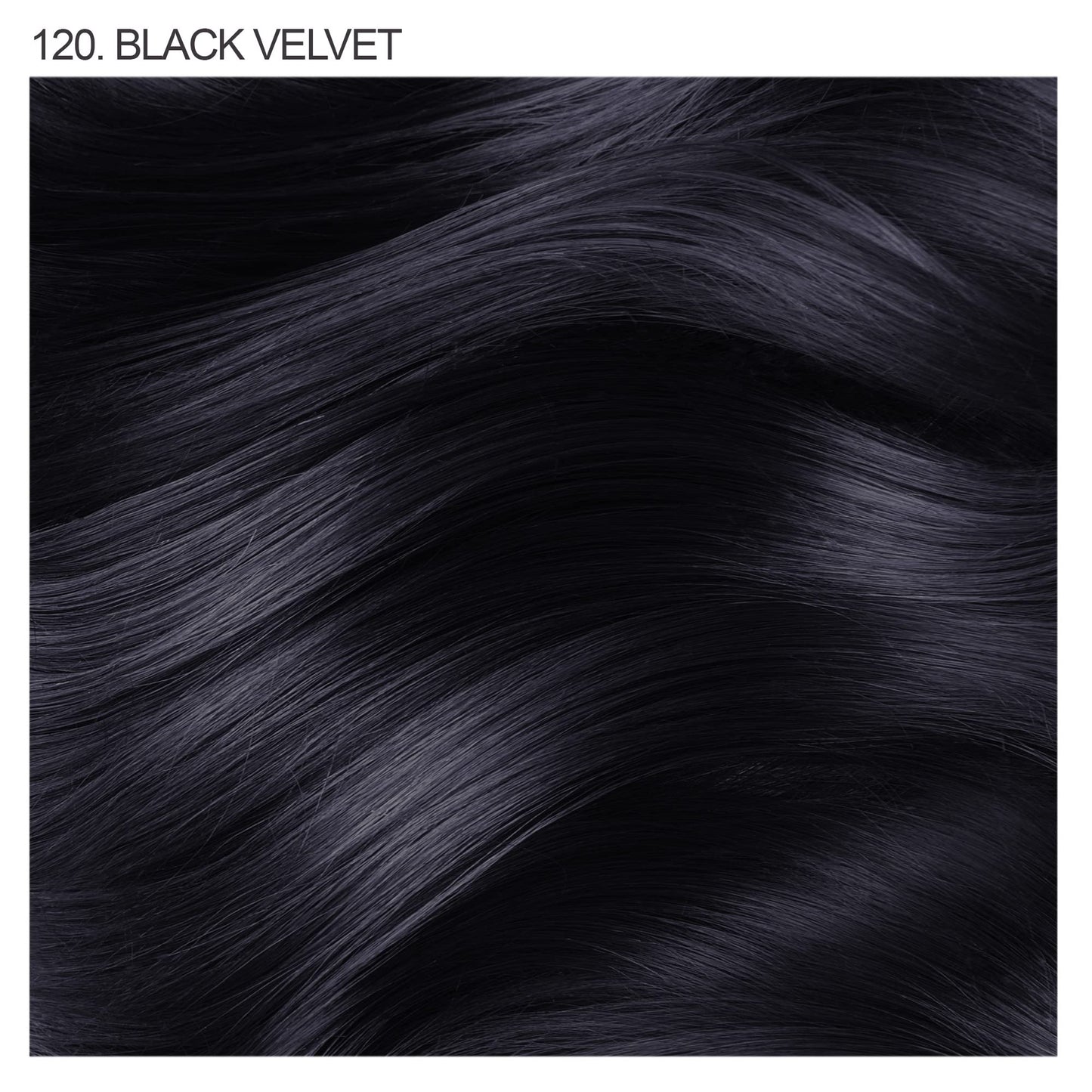 Adore Semi Permanent Hair Color - Vegan and Cruelty-Free Hair Dye - 4 Fl Oz - 120 Black Velvet (Pack of 3)