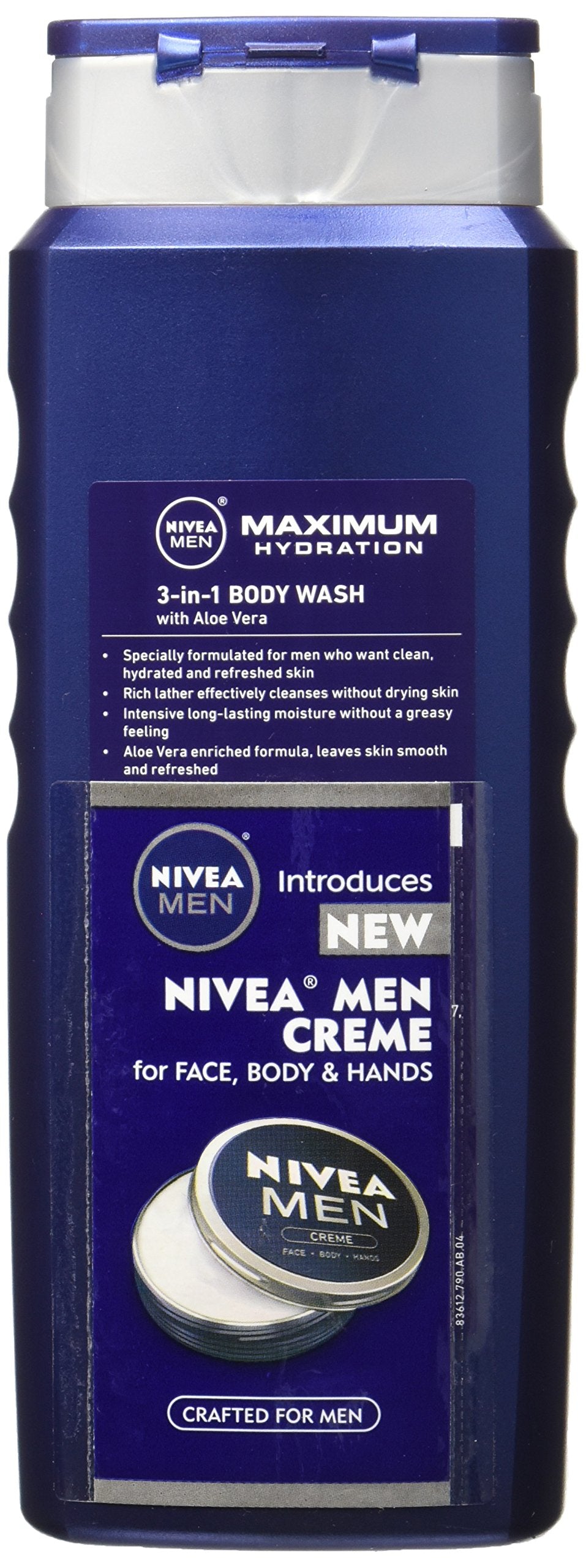Nivea 3n1 Bdy Wsh Hydra M Size 16.9z Nivea Men'S Maximum Hydration 3n1 Body Wash 16.9z