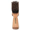 GranNaturals Soft Mens Boar Bristle Hair Brush - Natural Wooden Club Style Wave Hair Brush for Men - Styling Beard Hairbrush for Fine, Thin or Thick